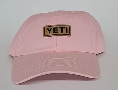 Sombrero de cuero con logotipo YETI - rosa claro.  Edición limitada. Nuevo con etiquetas. Foto 1 de 4