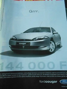 Publicté Advertising 2000 Ford Cougar Grrrrr - Picture 1 of 1