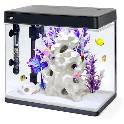 JumblPets Premium Fish Aquarium Kit, Complete Glass Fish Tank Kit (12 Gallon) - Image 1 of 4