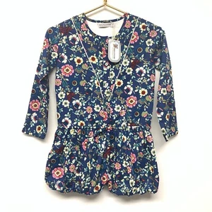 Daisy & Moose Bubble Romper Playsuit Girls Australian Size 8 Teal Jersey Lined - Picture 1 of 10