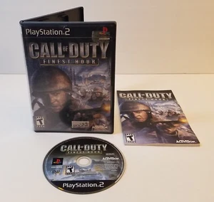 Call of Duty: Finest Hour (Sony PlayStation 2, 2004) PS2 Complete CiB w/ Manual - Picture 1 of 2