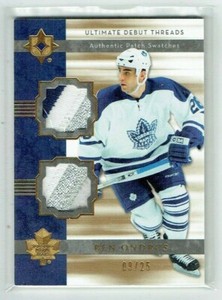 06-07 UD Ultimate Debut Threads  Ben Ondrus  /25  Rookie  Dual Patches