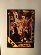 RARE 50 STRIPE 1992 Wild Card Collegiate Larry Johnson #1 RC UNLV RUNNIN REBELS
