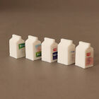 5Pcs 1/12 Dollhouse Mini Boxed Milk Set Dollhouse Simulated Drink Decoration