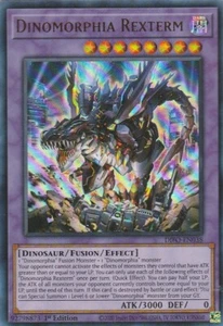 YUGIOH HOLO CARD 1 X DINOMORPHIA REXTERM DIFO-EN038 1ST EDITION - Picture 1 of 1