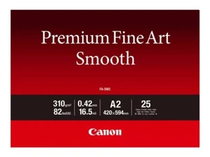 Canon A2 Photo Paper Premium Fine Art FA-SM2 smooth 25 Sheets - 1711C006 CO19273 - Photo 1/4
