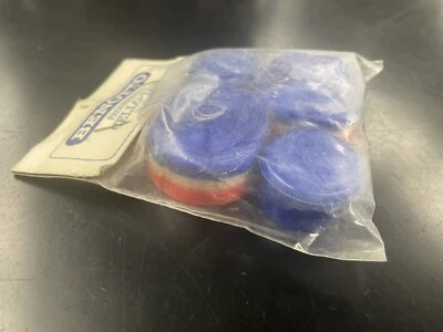 NOS Benotto Tri-Color Handlebar Tape With Plugs. Blue/White/Red - Image 1 of 4