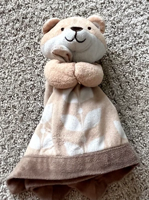 Manta de seguridad para bebé Carters marrón zorro felpa suave Lovey bronceado hoja cómoda (4) Foto 1 de 4