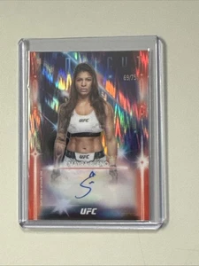 2025 Topps Midnight UFC Mayra Bueno Glimmer Graphs Dusk Auto /75 - Picture 1 of 2