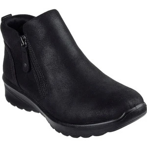 Skechers Lovely Vibe Fall In Bloom Textile Women's Black Winter Ankle Boots - Picture 1 of 5