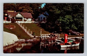 Honor MI-Michigan, Water Wheel on Platte River, Antique Vintage Postcard - Picture 1 of 2