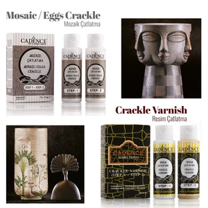 Cadence Crackle Varnish & Eggs Mosaic Crackle 70+70ML – 2-Schritt Riss-Effekt Se - Bild 1 von 5
