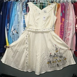 Disney Parks Dress Shop Silber und Gold Luxe Weihnachtskleid XL Neu mit Etikett - Bild 1 von 6
