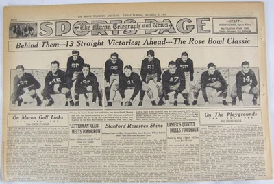 De colección 1934 Alabama Crimson Tide - Periódico Rose Bowl Champions Foto 1 de 4