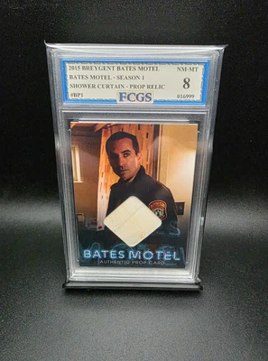 Bates Motel S1 #BP1 (2015) Breygent Shower Curtain Prop - Graded 8 [FCGS] NM-MT - Image 1 of 2