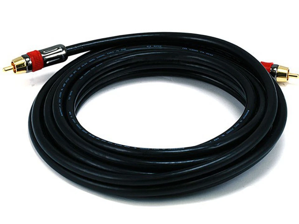 Monoprice - 6306 - Cable coaxial de audio/vídeo Monoprice - A/V coaxial de 15 pies Foto 1 de 1