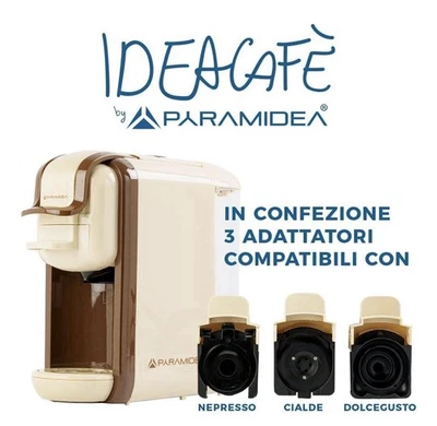 PYRAMIDEA Macchina per Caffè  3 in 1 Compatibile Nespresso Dolcegusto e Cialde - Immagine 1 di 4