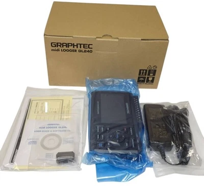 GRAPHTEC Midi LOGGER GL240 Isolated Multi-channel Data Logger w/SD card NEW - Image 1 of 2