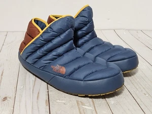 The North Face Mens Thermoball Traction Booties Size 11 Blue Brown Yellow - Picture 1 of 19