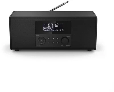 Hama DR1400 Digitalradio DAB Radio DAB+ FM Weckfunktion 30Speicherplätze Schwarz - Bild 1 von 4