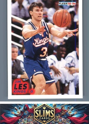 1993-94 Fleer Sacramento Kings Jim Les #373 - Image 1 of 2