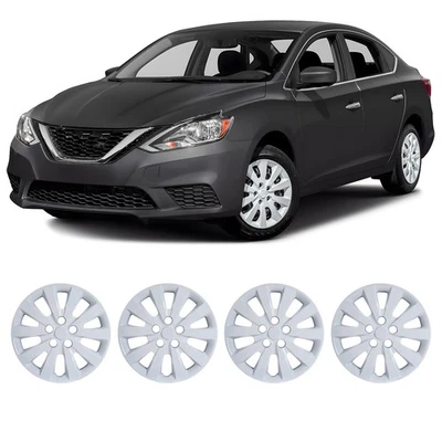 16" inch 4pcs Wheel Covers Full Rim Snap On Hubcaps For 2013-2019 Nissan Sentra - Изображение 1 из 4