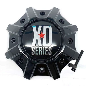 Kmc Xd Cap M-1015GB-A  XD825 Glossy Black Center Cap - TALL - Picture 1 of 7