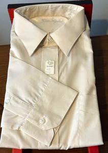 Vintage Nicola Mancini 80 % Polyester 20 % Baumwolle LS HEMD - Größe 17/33 - Neu mit Etikett - Bild 1 von 4