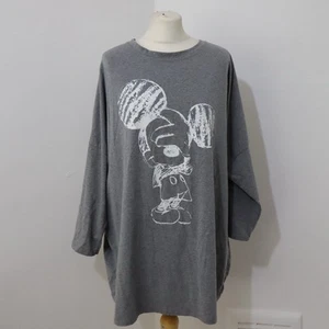New Collection Made In Italy Grey Cotton Top Mickey Mouse - Picture 1 of 9