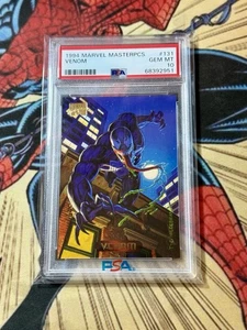 1994 Marvel Masterpieces #131 Venom Hildebrandt PSA 10 ๐ - Picture 1 of 2