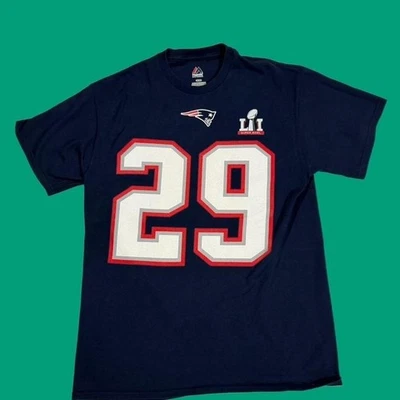 Camiseta New England Patriots LeGarrette Blount 29 Super Bowl LI (M) Foto 1 de 3