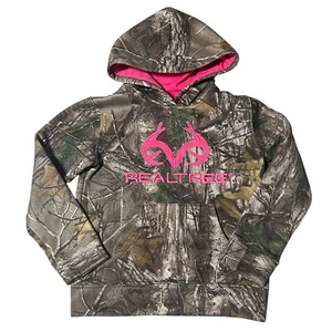 Realtree Xtra Camo Pullover Hoodie Youth Girl's M (8-10) Pink Hunting - Picture 1 of 7