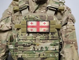 3x6" Crusader Jerusalem Cross Weathered Flag Hook Patch for Plate Carrier - Picture 1 of 9