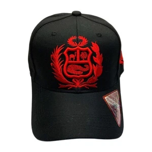 New Peru Embroidery Coat Of Arms Shield Men's Adjustable Strapback Baseball Hat - Picture 1 of 3