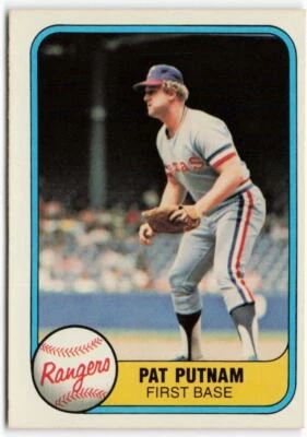 1981 Pat Putnam Fleer - Texas Rangers - Image 1 of 2