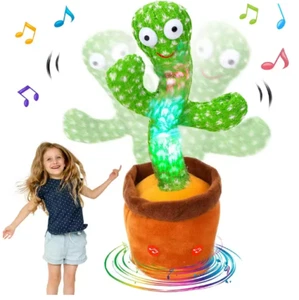 Tanzender Kaktus Plüschtier singt tanzt lustiges sprechendes Spielzeug für Kindergeburtstagsgeschenke - Bild 1 von 15