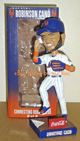ROBINSON CANO BOBBLEHEAD 2020 NEW YORK METS SGA CONNECTING 2 HIGH FIVE COCA COLA Cover