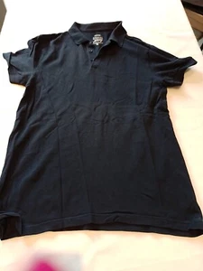 Mens Tshirt George M Collar Short Sleeves Button Up Blue 22169 - Picture 1 of 14