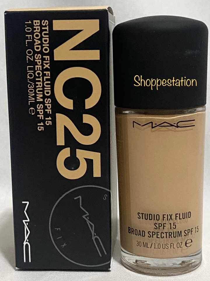 Mac Fluid Foundation Nc25 Studio Fix Spf15