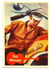 1956 Elvis Presley Topps #25 Elvis' Motorcycle Trading Card
