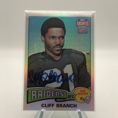 2001 Topps Archives Autographs #524 ARA-CB Cliff Branch - Raiders HOF Legend WR - Image 1 of 3