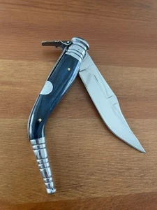 Navaja de Bolsillo Navaja Sevillana Española 3.9" Balanzas Madera Resistencia Azul con Trinquete - Imagen 1 de 11