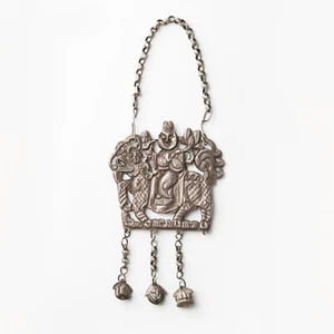 Alter antiker chinesischer Schmuck Stammes Miao Handarbeit Halskette / OJ909 - Bild 1 von 5