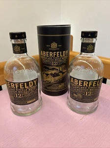 Whisky Aberfeldy 12y.o. 70cl - 2 Bottiglie Vuote +1 Astuccio - Foto 1 di 6