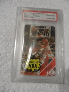 Michael Jordan 1988 Fournier Estrellas Rules Card Chicago Bulls PSA 10 GEM MINT - Picture 1 of 3