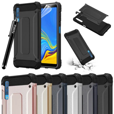 Funda de teléfono resistente blindada a prueba de golpes para Samsung Galaxy A7 2018 Foto 1 de 4