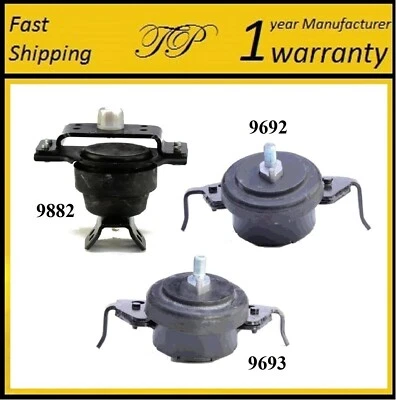 3 PÇS MOTOR DIANTEIRO E MONTAGEM TRANS PARA 2011-2018 TOYOTA TUNDRA 5.7L 2WD - AUTO - Imagem 1 de 4