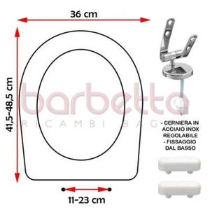 SEDILE COPRIWATER COMPATIBILE CESAME ARETUSINA BIANCO - Foto 1 di 4
