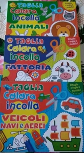 Farbschneider Kleber Bauernhof, Fahrzeuge und Tiere je 32 Seiten je 3 Bücher - Bild 1 von 2