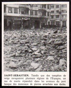 1951 -- SAN SEBASTIAN DONOSTIA . SEE STORM EFFEKT. 3T787 - Bild 1 von 1